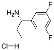 (S)-1-(3,5-DIFLUOROPHENYL)PROPAN-1-AMINE-HCl Struktur