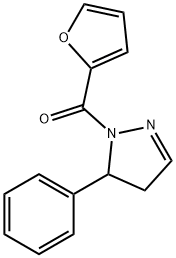 1-(2-Furylcarbonyl)-5-phenyl-2-pyrazoline Struktur