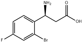 Benzenepropanoic acid, .beta.-aMino-2-broMo-4-fluoro-, (.beta.S)- Struktur