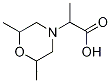 2-[(2R,6S)-2,6-dimethylmorpholin-4-yl]propanoic acid(SALTDATA: FREE) Struktur