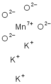 manganese tripotassium tetraoxide Struktur