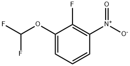 1-(Difluoromethoxy)-2-fluoro-3-nitro-benzene Struktur