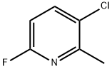 3-CHLORO-6-FLUORO-2-METHYLPYRIDINE Struktur