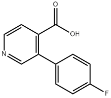 3-(4-Fluorophenyl)isonicotinic acid Struktur