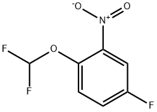 1-(Difluoromethoxy)-4-fluoro-2-nitro-benzene Struktur