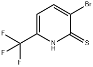 3-Bromo-2-mercapto-6-(trifluoromethyl)pyridine Struktur