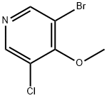 3-broMo-5-chloro-4-Methoxypyridine Struktur