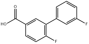 3-(3-Fluorophenyl)-4-fluorobenzoic acid Struktur