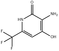 3-Amino-2,4-dihydroxy-6-(trifluoromethyl)pyridine Struktur