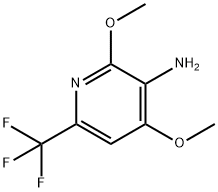 3-Amino-2,4-dimethoxy-6-(trifluoromethyl)pyridine Struktur