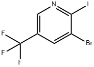 3-Bromo-2-iodo-5-(trifluoromethyl)pyridine Struktur