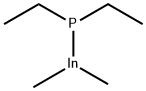 (diethylphosphino)dimethylindium  Struktur