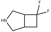 6,6-Difluoro-3-azabicyclo[3.2.0]heptane Struktur