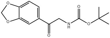 (2-BENZO[1,3]DIOXOL-5-YL-2-OXO-ETHYL)-CARBAMIC ACID TERT-BUTYL ESTER Struktur