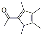 Ethanone, 1-(2,3,4,5-tetramethyl-1,3-cyclopentadien-1-yl)- (9CI) Struktur