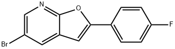 5-BroMo-2-(4-fluorophenyl)furo[2,3-b]pyridine Struktur