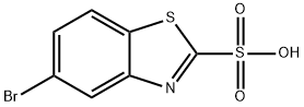 5-Bromobenzothiazole-2-sulfonic acid Struktur