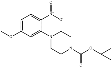 t-Butyl 4-(5-methoxy-2-nitrophenyl)piperazine-1-carboxylate Struktur