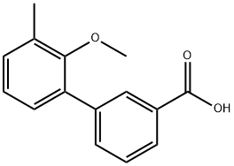 3-(2-Methoxy-3-Methylphenyl)benzoic acid Struktur