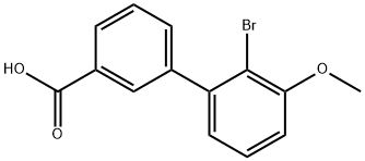 2-BroMo-3-Methoxybiphenyl-3-carboxylic acid Struktur