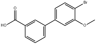 4-BroMo-3-Methoxybiphenyl-3-carboxylic acid Struktur