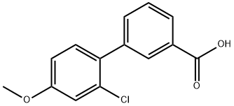 2'-Chloro-4'-methoxybiphenyl-3-carboxylic acid Struktur