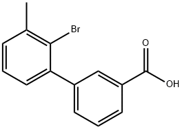 2-BroMo-3-Methylbiphenyl-3-carboxylic acid Struktur