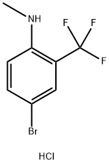 4-Bromo-N-methyl-2-(trifluoromethyl)aniline HCl Struktur