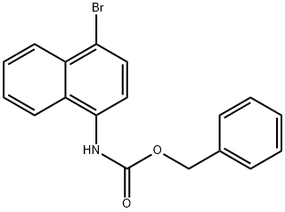 benzyl 4-bromonaphthalen-1-ylcarbamate Struktur