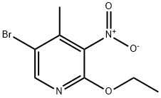 5-Bromo-2-ethoxy-3-nitro-4-picoline Struktur