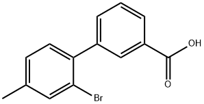 2-BroMo-4-Methylbiphenyl-3-carboxylic acid Struktur