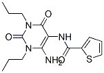 2-Thiophenecarboxamide,  N-(6-amino-1,2,3,4-tetrahydro-2,4-dioxo-1,3-dipropyl-5-pyrimidinyl)- Struktur