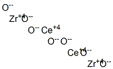 dicerium dizirconium heptaoxide Struktur