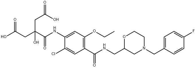 Mosapride Citric Amide Struktur