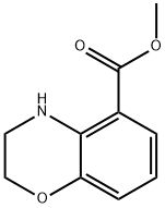 METHYL 3,4-DIHYDRO-2H-BENZO[B][1,4]OXAZINE-5-CARBOXYLATE Struktur