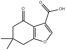 6,6-DIMETHYL-4-OXO-4,5,6,7-TETRAHYDRO-1-BENZOFURAN-3-CARBOXYLIC ACID Struktur