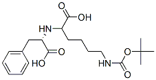 N-(1-carboxy-5-tert-butoxycarbonylaminopentyl)-phenylalanine Struktur