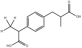 Ibuprofen Carboxylic Acid-d3
(Mixture of Diastereomers) Struktur