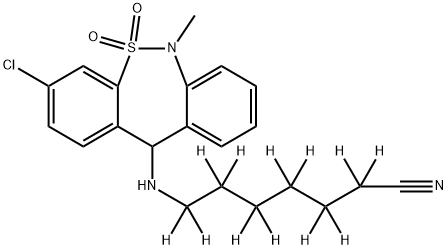 Decarboxy Tianeptine-d12 Nitrile Struktur