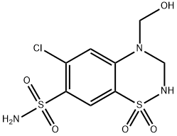 N4-Hydroxymethyl Hydrochlorothiazide Struktur