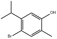 4-BROMO-5-ISOPROPYL-2-METHYLBENZENOL Struktur