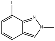 7-iodo-2-Methyl-2H-indazole Struktur