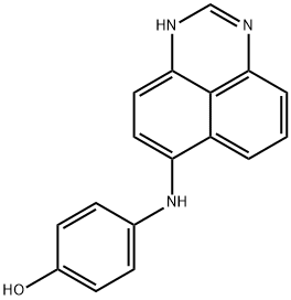 4-(6-perimidylamino)phenol Struktur