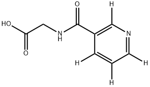 Nicotinuric Acid-d4 Struktur