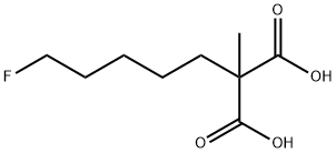 2-(5-fluoropentyl)-2-MethylMalonic acid Struktur