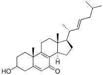 3-hydroxycholesta-5,8,22-trien-7-one Struktur