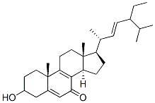 3-hydroxy-24-ethylcholesta-5,8,22-trien-7-one Struktur