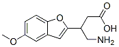 4-amino-3-(5-methoxybenzo(b)furan-2-yl)butanoic acid Struktur