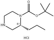 (R)-1-Boc-2-propylpiperazine Hydrochloride Struktur