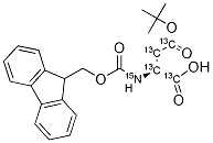 Fmoc-Asp(OtBu)-OH (U-13C4, 15N) Struktur